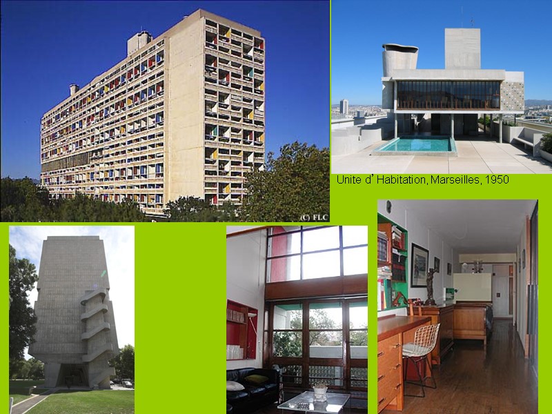 Unite d’Habitation, Marseilles, 1950